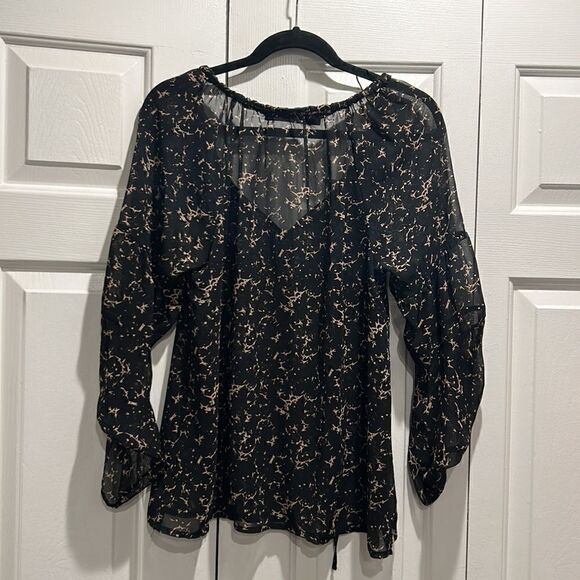 Patterson J Kincaid Black Blouse, Size Small - Picture 7 of 8